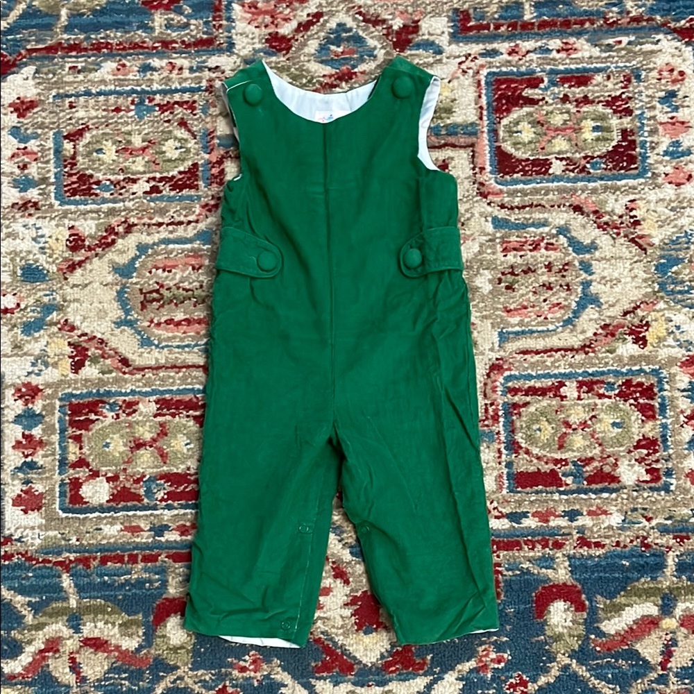 Classic Green Corduroy Overalls